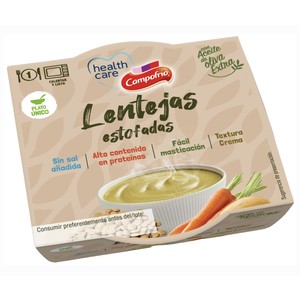 Imagen de CAMPOFRÍO HEALTHCARE Crema de lentejas 240 gr.