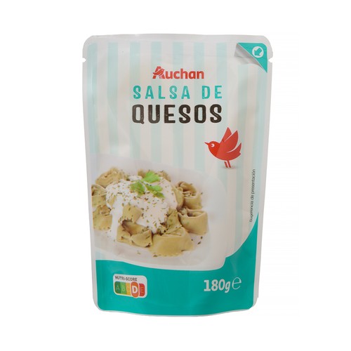 AUCHAN Salsa fresca de quesos 140 g Producto Alcampo.