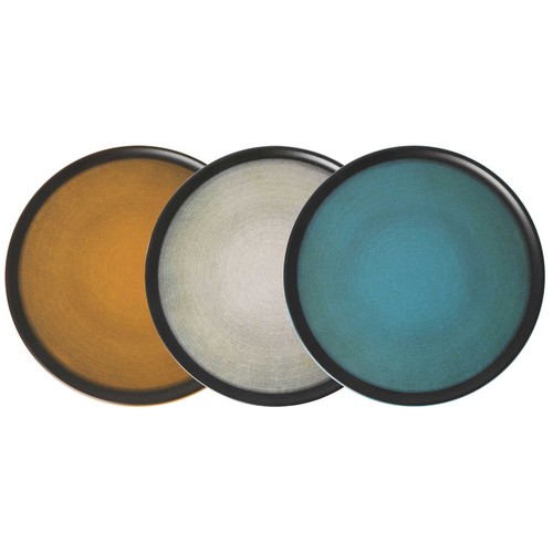 Plato pizza 30cm stoneware, modelo Piamonte surtido. SANTA CLARA