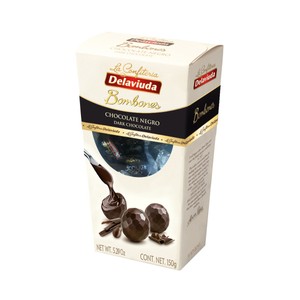 Imagen de DELAVIUDA Bombones de chocolate negro 150gr.