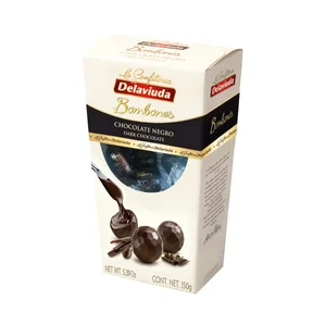 DELAVIUDA Bombones de chocolate negro 150gr.
