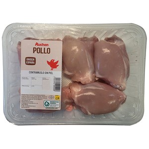 Imagen de AUCHAN Contramuslos de pollo sin piel Producto Alcampo.