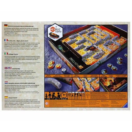 Ravensburger – La Cucaracha  10°ed. Glow in the dark, Juegos de Mesa para Niños, 2-4 Jugadores, 6+ Años