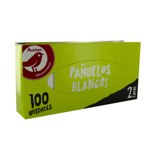 PRODUCTO ALCAMPO Tissues de celulosa faciales PRODUCTO ALCAMPO paquete de 100 uds.
