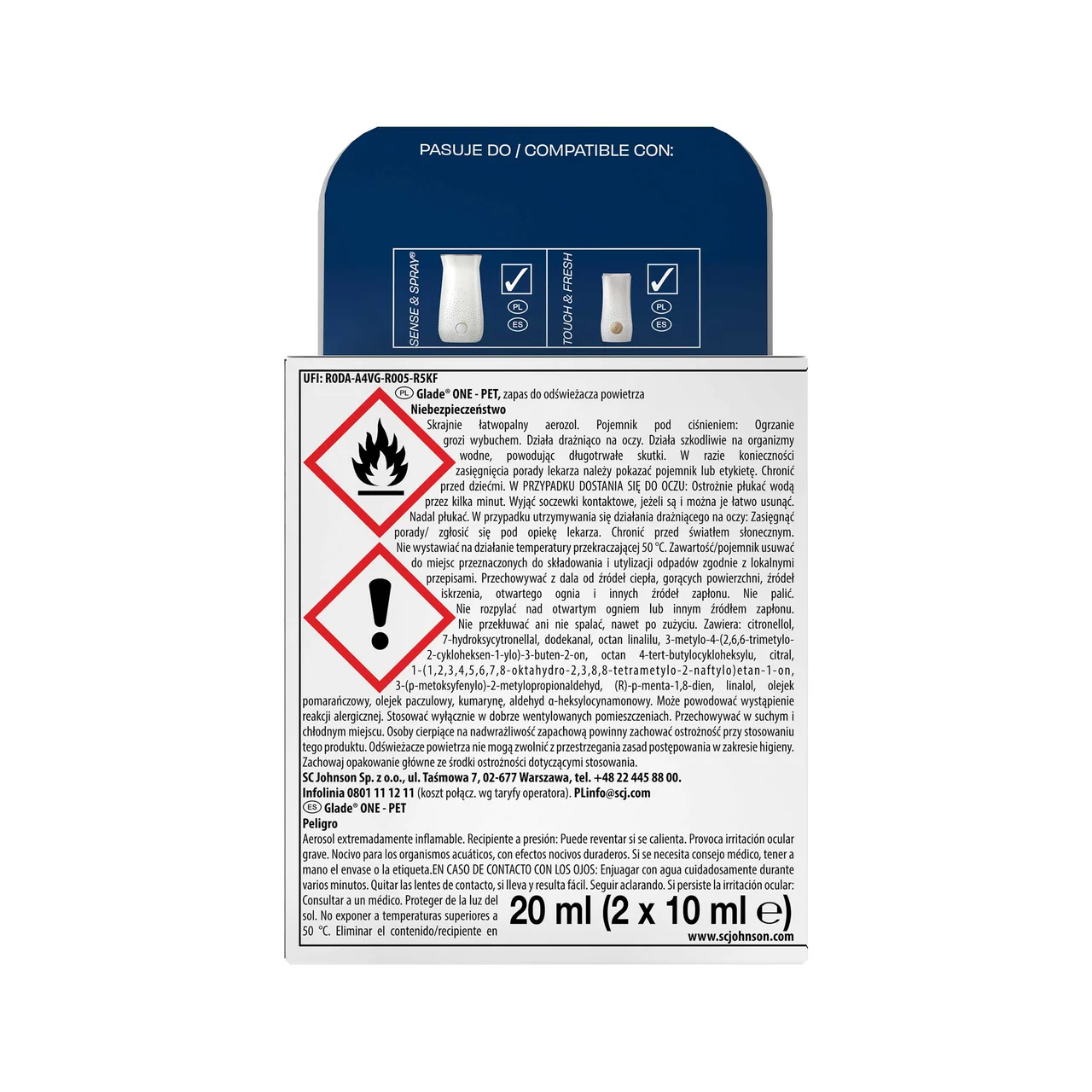 Recambio mascotas 2 x 10 ml.