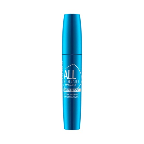 CATRICE Allround tono black Máscara de pestañas efecto volumen, para pestañas largas y rizadas.