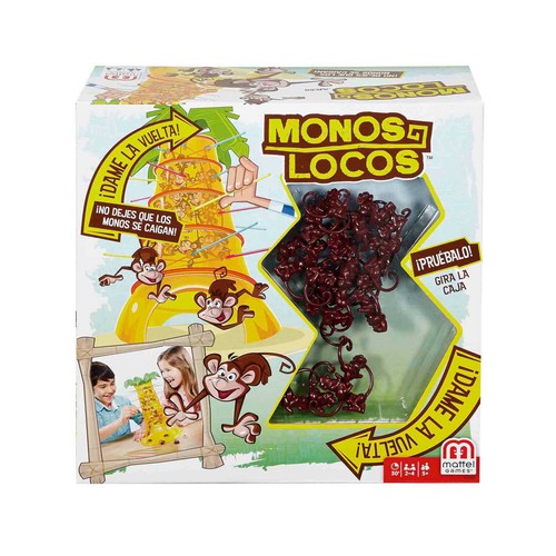 MATTEL Games Monos Locos, juegos de mesa para niños (MATTEL 52563)