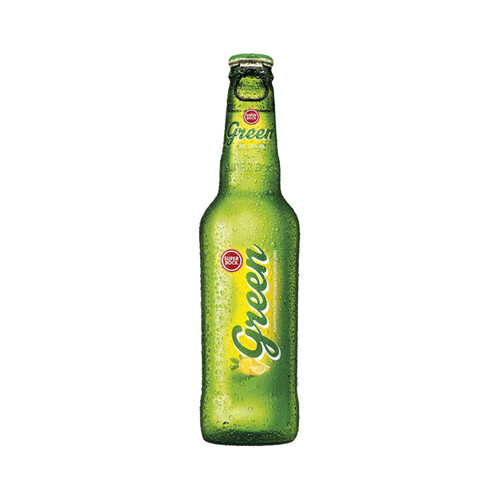 Cerveza con sabor a limón SUPER BOCK GREEN 33 cl.