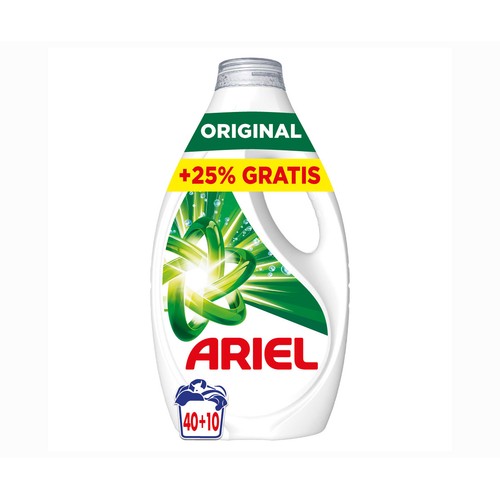 ARIEL Detergente líquido original 40 DS + 10 DS