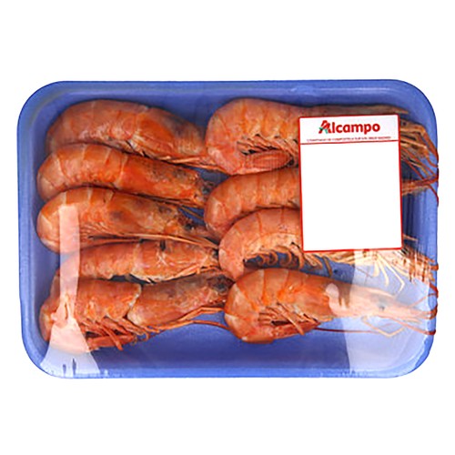 Gambón crudo, calibre 20-30.