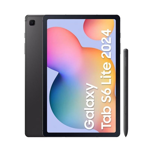 Tablet SAMSUNG Galaxy Tab S6 Lite 128GB + 4GB RAM, color gris, pantalla 26,4cm (10,4").