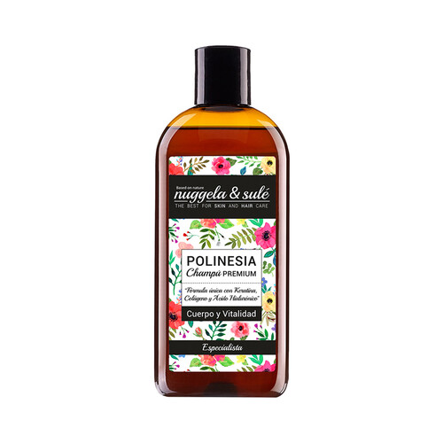 Champú con Keratina, Colágeno y Ácido Hialurónico NUGGELA & SULÉ Polinesia 250 ml.