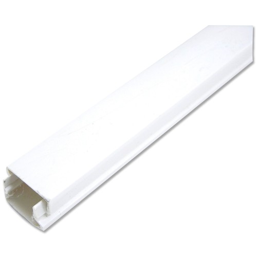 Canaleta adhesiva de 2 metros, de color blanco y con sección de 16x10 milímetros EUROBRIC 2000.