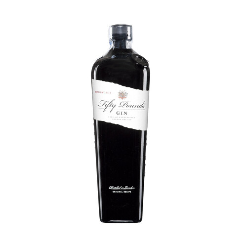 FIFTY POUNDS Ginebra inglesa tipo London dry gin 70 cl.