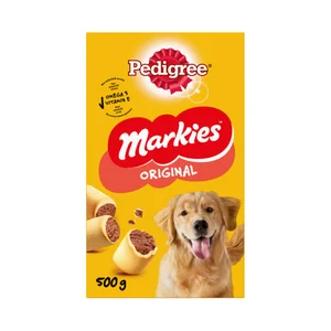PEDIGREE Galletas rellenas de carne de tuétano para perros PEDIGREE MARKIES 500 gr,