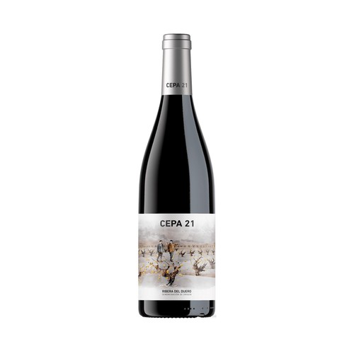 Vino tinto con denominación de origen Ribera del Duero CEPA 21 botella de 75 cl.