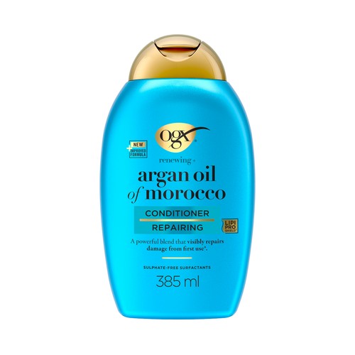 OGX Acondicionador reparador con aceite de Argán de Marruecos, para cabellos secos y dañados 385 ml.