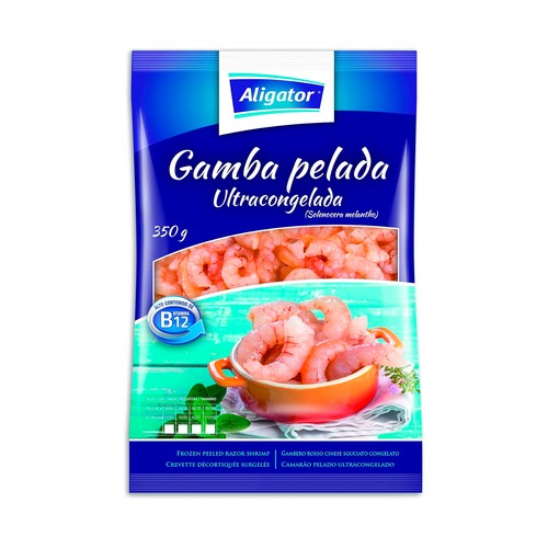 ALIGATOR Gamba pelada ultracongelada 33/55 piezas 350 g.