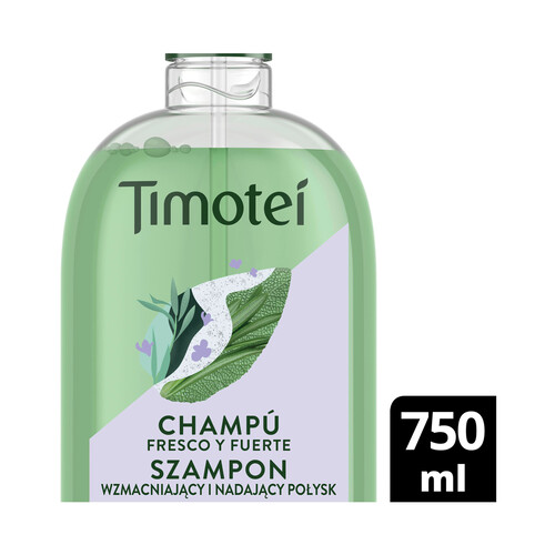 TIMOTEI Champú con extracto de hierbas alpinas, para todo tipo de cabellos TIMOTEI Fresco y fuerte 750 ml.