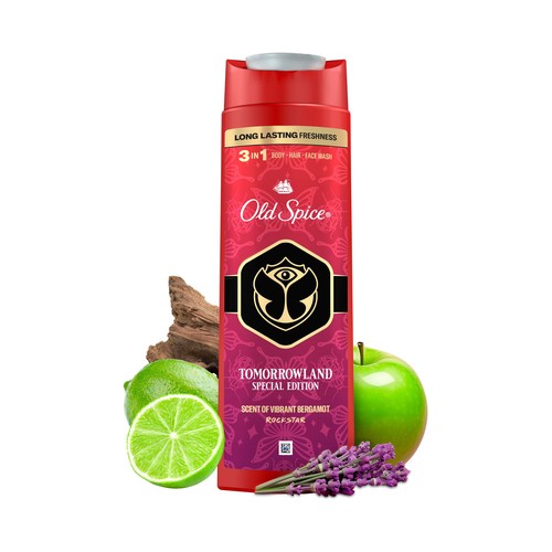 OLD SPICE Tomorrowland Gel 3 en 1 (cuerpo, cabello y cara) con esencia de Bergamota 400 ml.