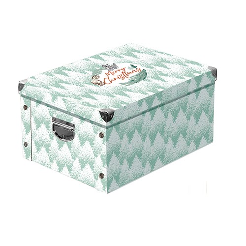 Caja de cartón con tapa decorativa de animales, 25 x 35 x 20, ALCAMPO.