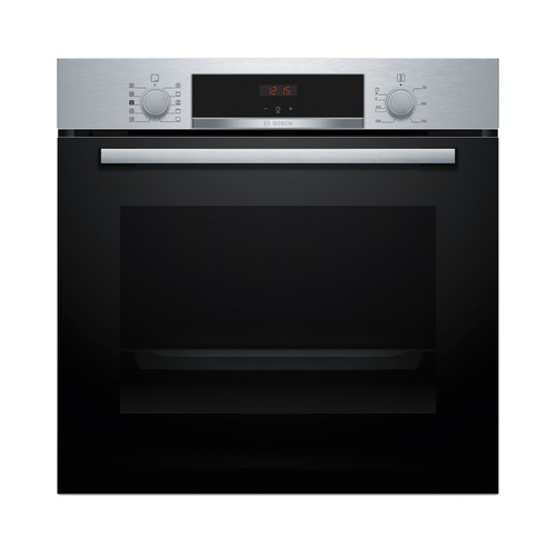 Horno multifunción con vapor BOSCH HQA514ES3 Inox, capacidad: 71L, A+, A: 59,5cm, H: 59,4cm, F: 54,8cm.