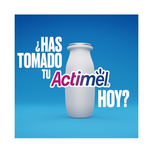ACTIMEL Summer edition de Danone Leche fermentada con Lcasei y sabor piña y coco 8 x 100 g.
