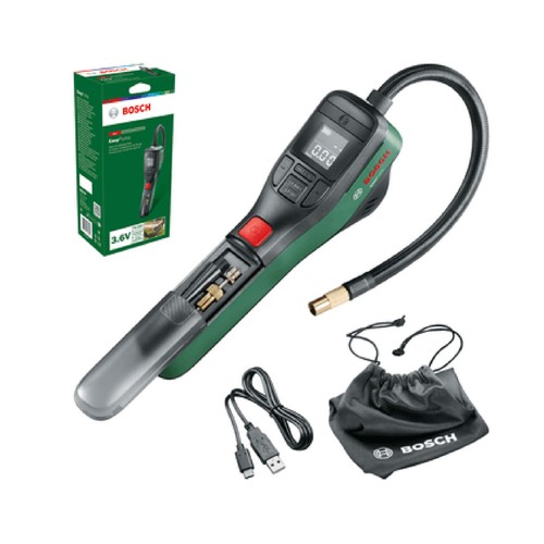 Compresor a batería, 10,3 bar, 150 PSI, luz Led, BOSCH Easy Pump.