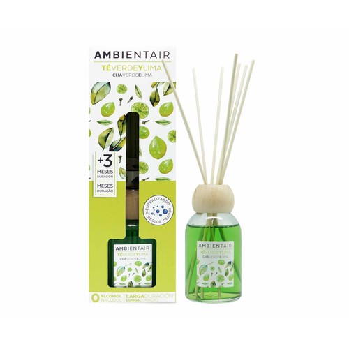 Ambientador de varillas 100 ml. TÉ VERDE Y LIMA, AMBIENTAIR.