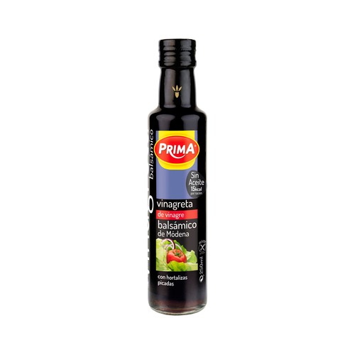 PRIMA Vinagre balsámico de módena botella de 250 ml.