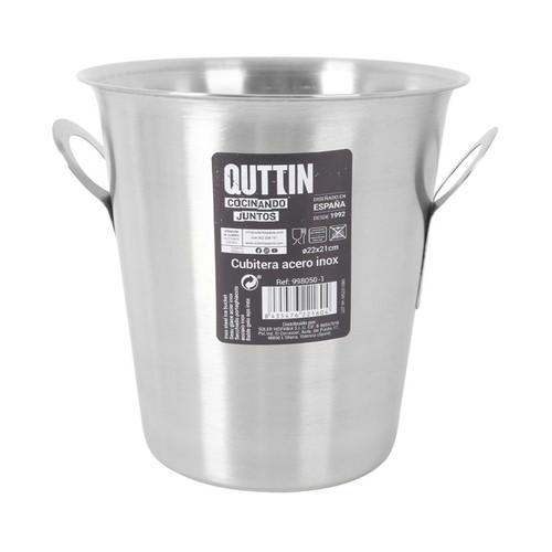 Cubitera 22cm acero inoxidable, 5L modelo QUTTIN