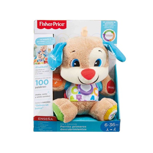 FISHER PRICE Perrito primeros descubrimientos, juguete bebé +6 meses (MATTEL FPM53)