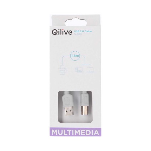 Cable Usb QILIVE Q.3812, longitud 1,8m.