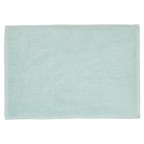 Alfombra de baño rizo azul, 600g/m² de densidad, 40x60 cm. ESSENTIAL.
