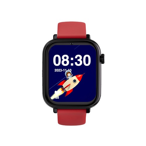 Smartwatch SAVEFAMILY SaveWatch Plus, Esfera Negra, Correa de Silicona Rojo".