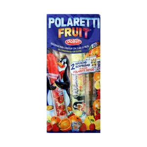 MIGUELAÑEZ Polaretti Fruit (golosinas para congelar con zumo de fruta) 10 x 40 ml.