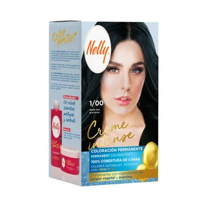 NELLY Creme intense Tinte tono 1/00 negro azulado.