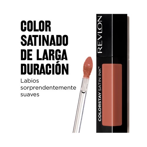 REVLON Colostay satin ink tono 002 Wild ride. Pintalabios líquido de larga duración y acabado satinado.