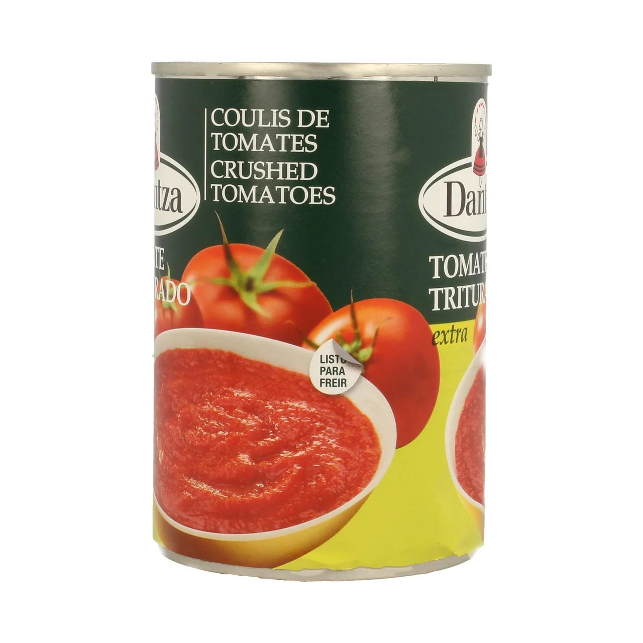 Tomate triturado extra lata de 390 g.