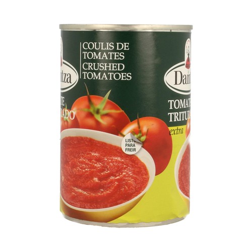 DANTZA Tomate triturado extra lata de 390 g.