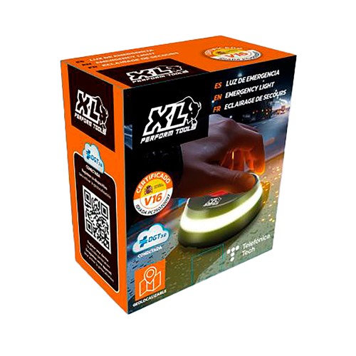 Baliza de emergencia V16 XLP tools, V16, certificado, IMPEX.