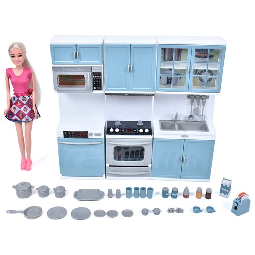 Muñeca Style Story con Cocina y accesorios 32 piezas +3 Años ONE, TWO FUN