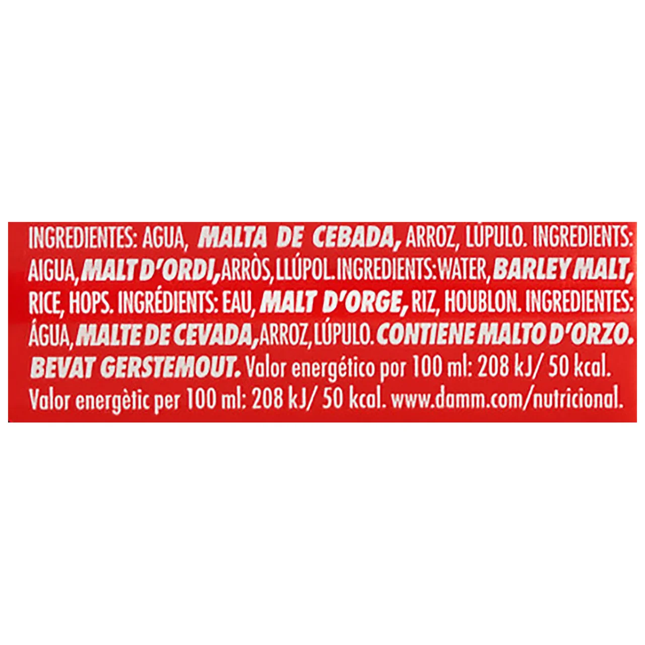 DAURA Cerveza sin gluten DAURA DAMM lata de 33 cl.