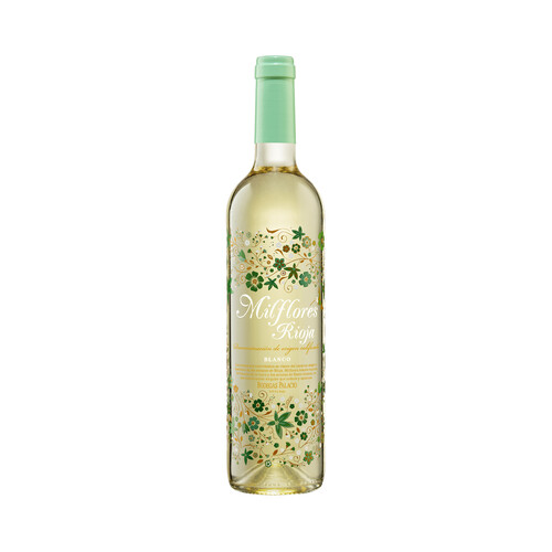 MILFLORES  Vino blanco con D.O. Ca. Rioja MILFLORES botella de 75 cl.