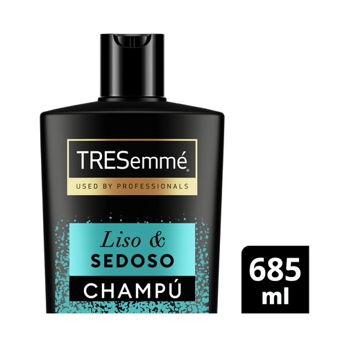 TRESEMMÉ Liso & sedoso Champú con proteína de seda y aceite de argán, para cabellos secos o encrespados 685 ml.