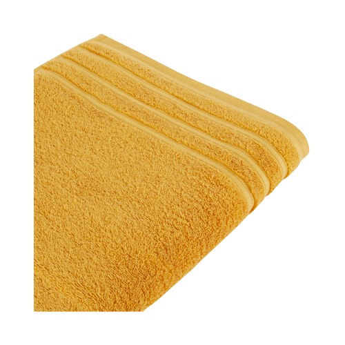 Toalla lisa de baño, color amarillo, 500g/m² de densidad, ACTUEL.
