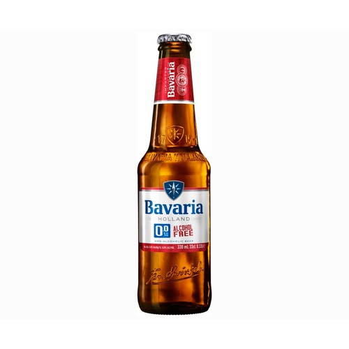 BAVARIA Cerveza sin alcohol 0,0 botella 33 cl.