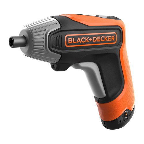 Atornillador eléctrico sin cable, batería litio 3,6V, BLACK + DECKER BCF611CK.