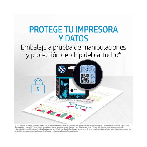 Cartucho de tinta original HP 901 CC653AE, negro.