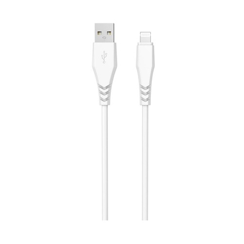 Cable USB A a USB lightning QILIVE 600184379, longitud 1,2 metros, color blanco